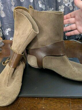 Size 9 / 39 Pedro Garcia Viki Brown Leather Suede Harness Boots